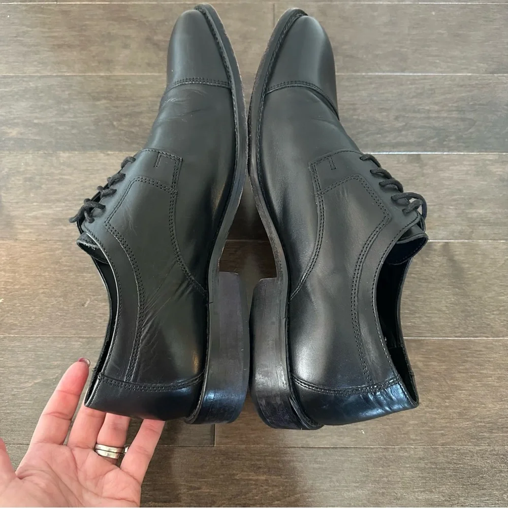 J. Murphy by Johnston & Murphy Men's Black Oxford Cap Toe Classic Size 9W